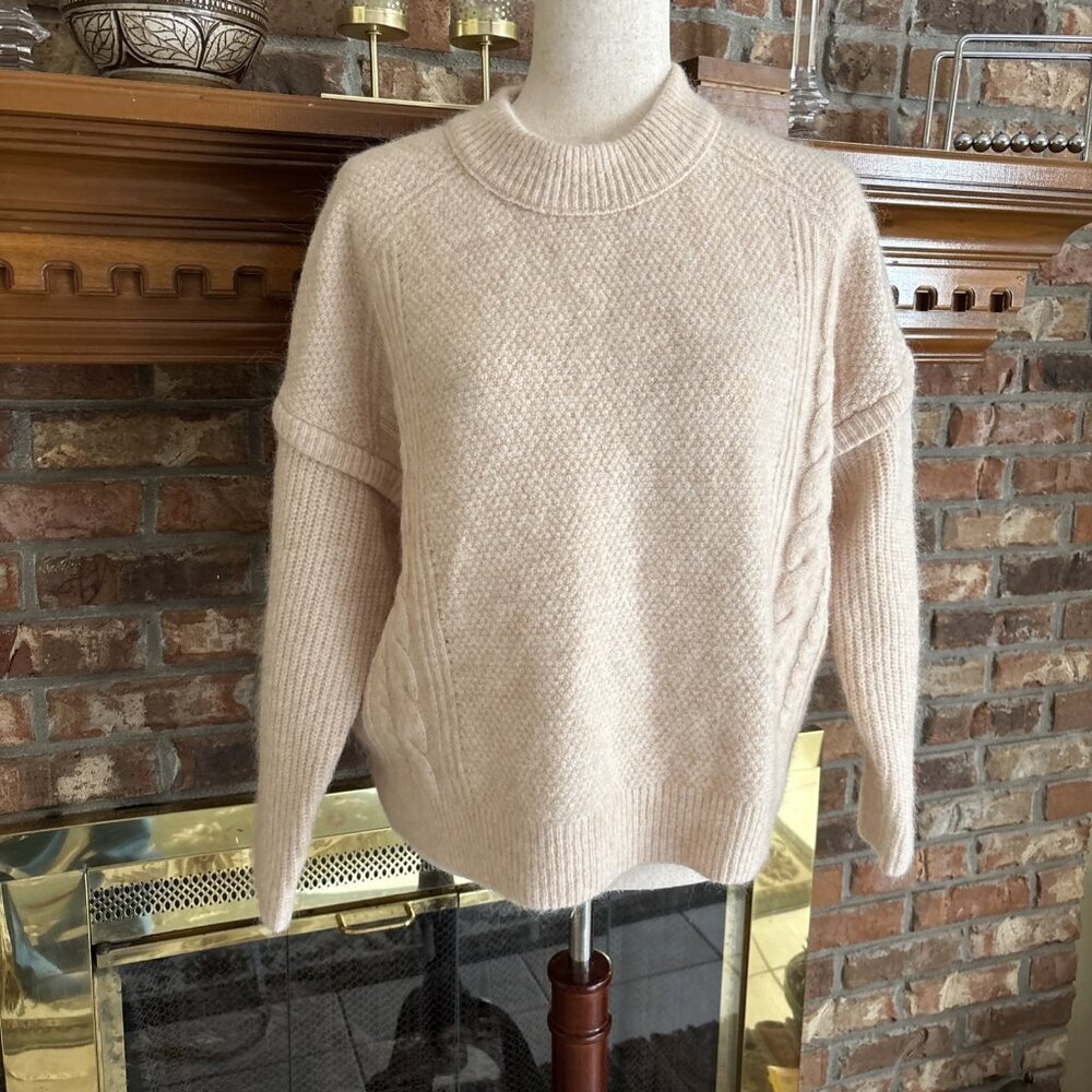 Madewell Beige Wool & Alpaca Pullover Size Medium